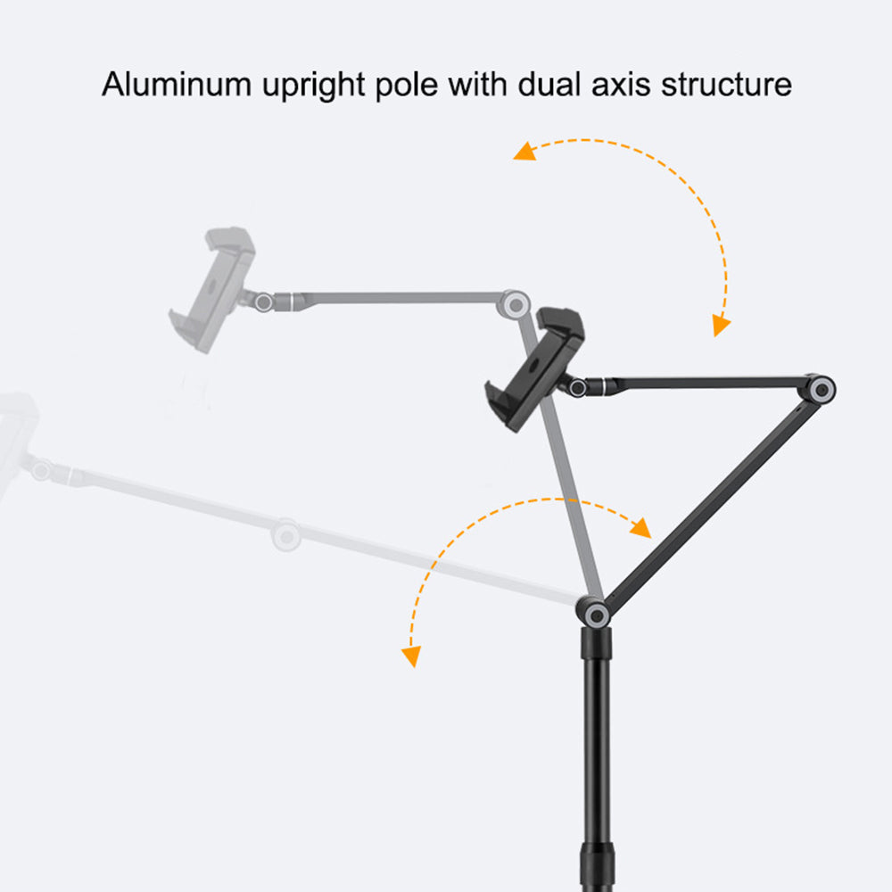 UPERGO AP-4P Cell Phone Stand Live Streaming Bracket Adjustable Phone Holer for 4.5-6.5 inch Devices UPERGO AP-4P Cell Phone Stand Live Streaming Bracket Adjustable Phone Holer for 4.5-6.5 inch Devices